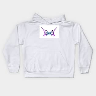 Unique and organic Smoke Art Abstract design Kids Hoodie